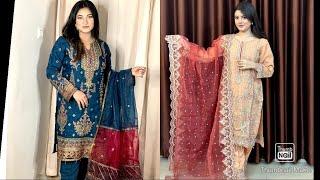 Pakistani organza three piece collection in Bangladesh|Pakistani organza wedding dress|Pakistani