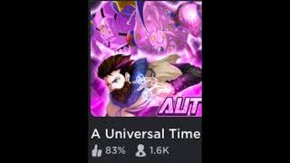 A universal time was a popular game...