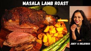 This Spiced Leg of Lamb Roast is perfect for CHRISTMAS | MASALA LAMB ROAST + Turmeric Roast Potatoes