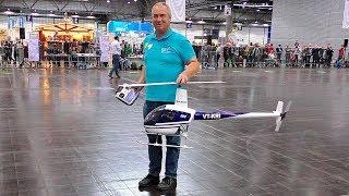 ROBINSON R-22 !!! FASCINATING RC SCALE VARIO ELECTRIC MODEL HELICOPTER INDOOR FLIGHT DEMONSTRATION