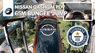 Nissan Qashqai 65 Meters Guinness World Record Bungee Jump