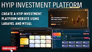 Create An Advanced Hyip Investment Platform Website | Laravel and MySQL | Hyip Rio Source code