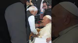 PM Modi shares a light moment with Pope Francis at G7 Summit | #shorts