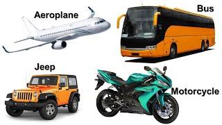 Learn Transports Names With Pictures | Baby, Public Transport, Utility Vehicles | Fabelle Kids