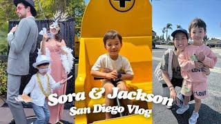 [VLOG] San Diego with Jackson & Sora's BF! (ft. Benita!) Wedding, Legoland, San Diego Zoo!