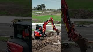 #trenching with the #kubota #excavator #eagleoneindustries #civilwork #podcast #operator #digging