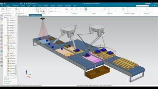 DEMO - DigitalTwin Delta Robot System con Siemens SIMIT, TIA Portal V20, PLCSIM Advanced and NX-MCD