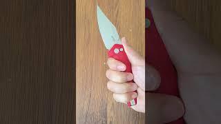 Kubey ku394D Folding 14c28n Steel Red G10 Handle