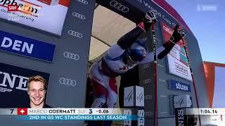 Marco Odermatt takes Gold Giant Slalom 2nd Run Sölden 21/22