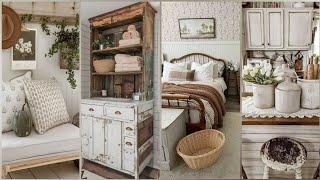 ️elegant33 Vintage Rustic style Farmhouse Cottage Tour and Inspirations in Budget #rustic #vintage