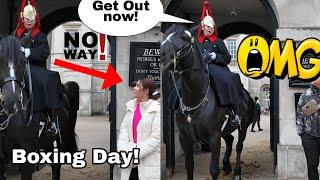 The Kings Guard reacted when the CLUELESS tourist went over the limit and this is what happened!