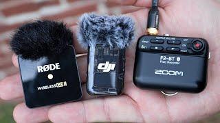 DJI Mic 2 vs Zoom F2 & RODE Wireless GO 2: 32bit Float Audio Quality Test