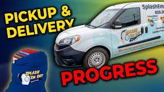 Pick up and Delivery progress Laundromat