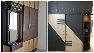 latest wardrobe design with dressing table/sliding door wardrobe design