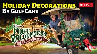 LIVEDisney's Fort Wilderness Campground Holiday Decorations Tour | Walt Disney World Livestream