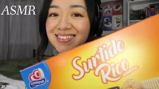 ASMR eating Surtido Rico cookies