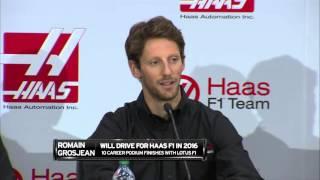 Romain Grosjean announced as Haas F1's first driver