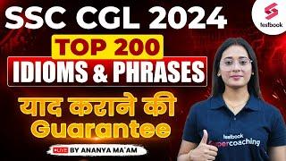 Idiom and Phrases for SSC CGL 2024 English Grammar | CGL English Grammar By Ananya Ma'am