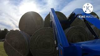 Farmer Chris is back! Hauling Hay