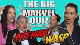 The cast of 'Ant Man and The Wasp' take our Big Marvel Quiz!