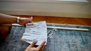 Ikea Vidga curtain track system