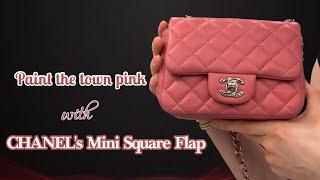 CHANEL | Mini Square Flap Leather Crossbody Bag Review | Dallas Designer Handbags