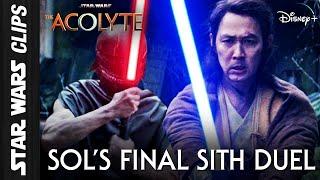 Sol's Final Duel with Sith Lord Qimir (The Acolyte) | Star Wars Clips