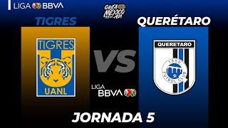 Resumen y Goles | Tigres vs Querétaro | Grita México A21 - Jornada 5 | LIGA BBVA MX