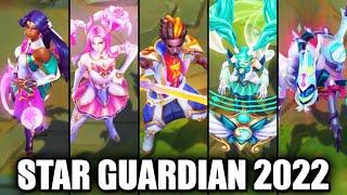 All New Star Guardian 2022 Skins Part 1 Kaisa Nilah Ekko Sona Fiddlesticks (League of Legends)