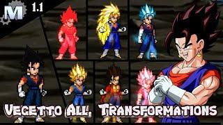 Vegetto Base, KaioKen, SSJ, SSJ3, SSJ4, SSB, SSBK / Frak20 / M.U.G.E.N