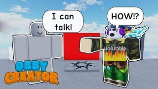 How to make NPC talk in Obby Creator! (Roblox Obby Creator)