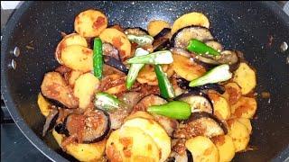 Alu Baingan fry Masala Recipe | Easy Eggplant Curry Recipe @SpiceeandLife