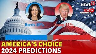 LIVE | US Elections 2024 Latest News | Trump Vs Harris : Who Will Win ? | US Poll Survey 2024 | N18G