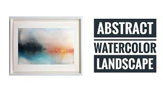 Abstract Watercolor Landscape Painting - Baohong Academy - Winsor & Newton Cotman - Escoda