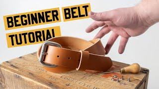 Make a Simple Handcrafted Leather Belt #leathercraft