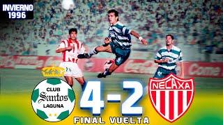 ¡SANTOS CAMPEÓN!  Golazo de Borgetti en FUERA DE LUGAR  Final Vuelta Invierno 1996