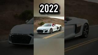 Evolution of Audi R8  {2003~2024} #audirsetrongt #automobile #autoevolution #maddona #audi #shorts