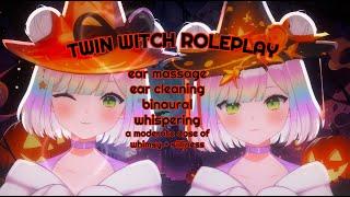 [ASMR] twin witches put you to sleep| roleplay | 3DIO/binaural | ear triggers