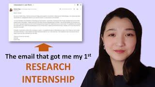 How to get a RESEARCH INTERNSHIP  in high school and college | College Lead