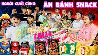 Thử Thách Người Cuối Cùng Ngừng Ăn Bánh Snack #trangandvinh