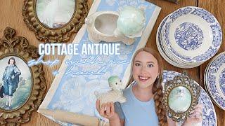 HUGE COTTAGE THRIFT WITH ME 2024 | ANTIQUE SHOP WITH ME + HAUL IN CAVE CITY, KY! 