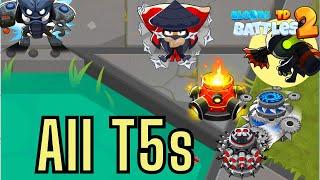 ALL T5s in One Game! | Bloons TD Battles 2