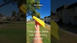 This paper Airplane can win every competition! Would you try it out?