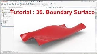 What's New in SOLIDWORKS 2017 Tutorial : Boundary Surface | SOLIDWORKS 2018