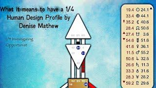 What it Means to Have a 1/4 Profile in Human Design by Denise Mathew