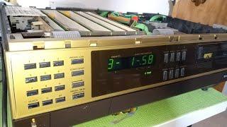 Grundig V2000 Video 2x4 power supply capacitor change - all sped up!