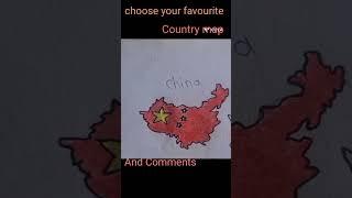 Choose your favourite country map #comment#Subscrib my channel# Thankyou so much#saniya art class