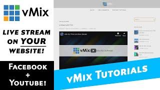 Live stream Facebook and YouTube to your website. How to embed your live stream.