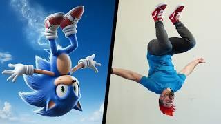 Can I Do The Stunts From Sonic The Hedgehog IN REAL LIFE?!