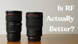 Are the New Canon Lenses Worth It? | Canon RF 15-35 vs EF 24-70